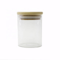 2021 hot sell kitchen food storage airtight glass jar with bamboo lid BJ-118A